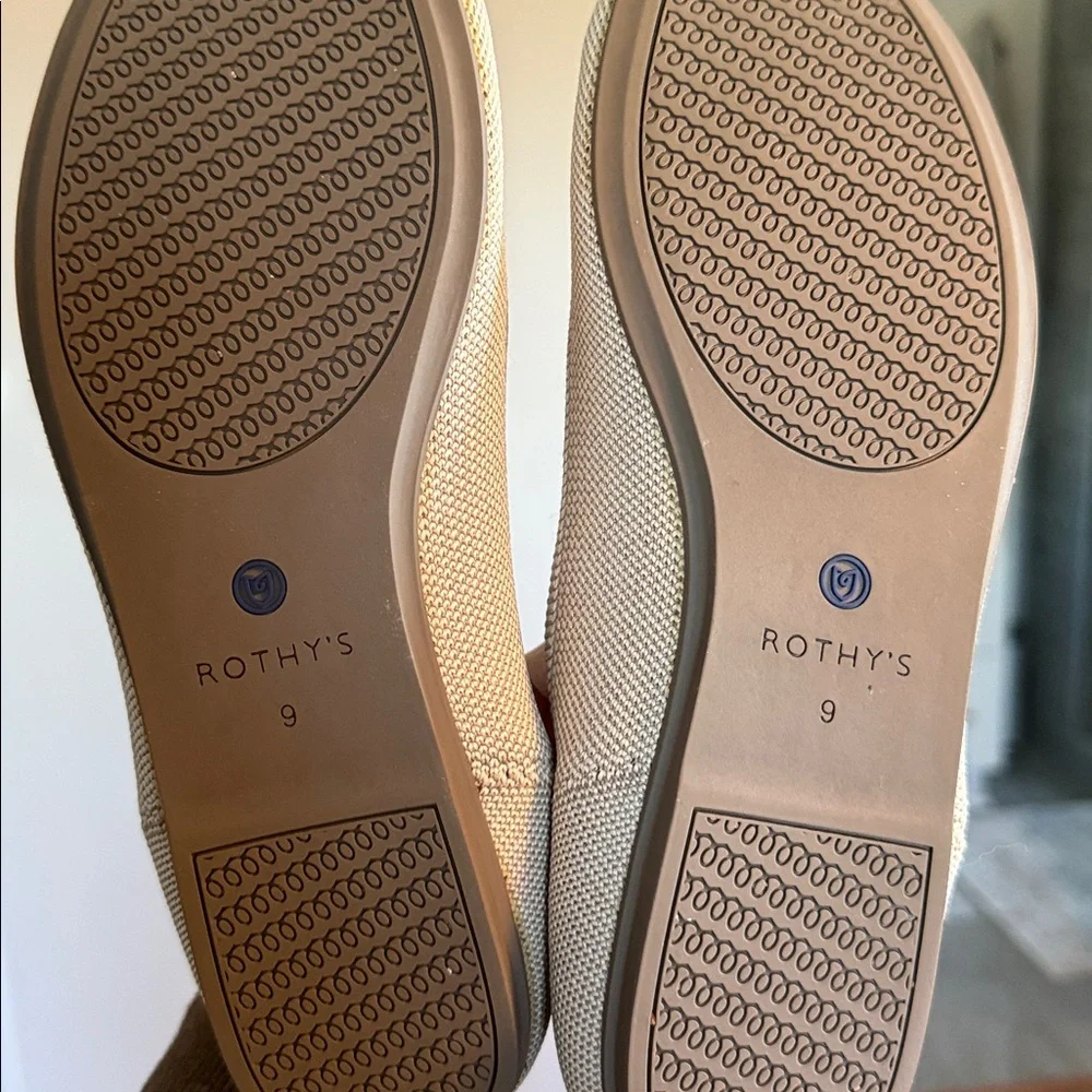 Rothy's Women's The Flat in Flax Birdseye - Picture 5 of 5
